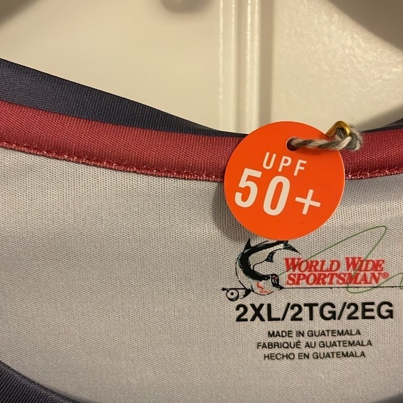 World Wide Sportsman UPF50+ protected long sleeve shirt‎ Mens 2XL Ombre, NWT 4th - Picture 4 of 9